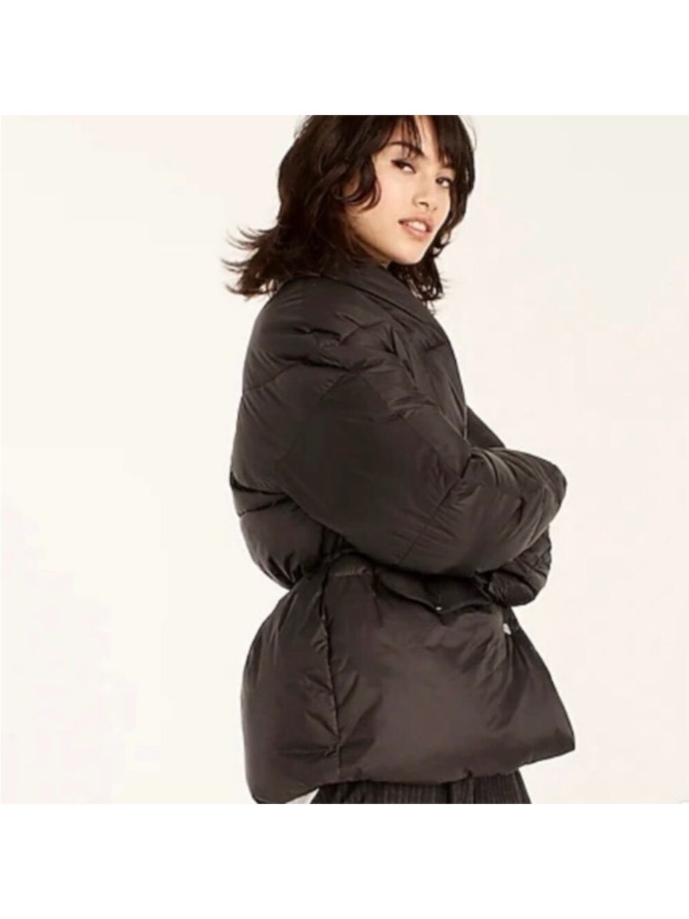 J. CREW Teal Signature Puffer Coat - Picture 3 of 8